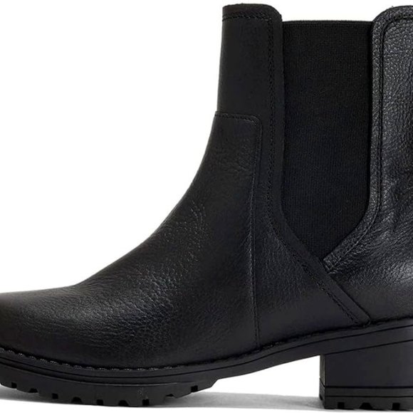 Like New! Cole Haan Waterproof Leather Chelsea Black Boot 8.5 - Picture 3 of 7